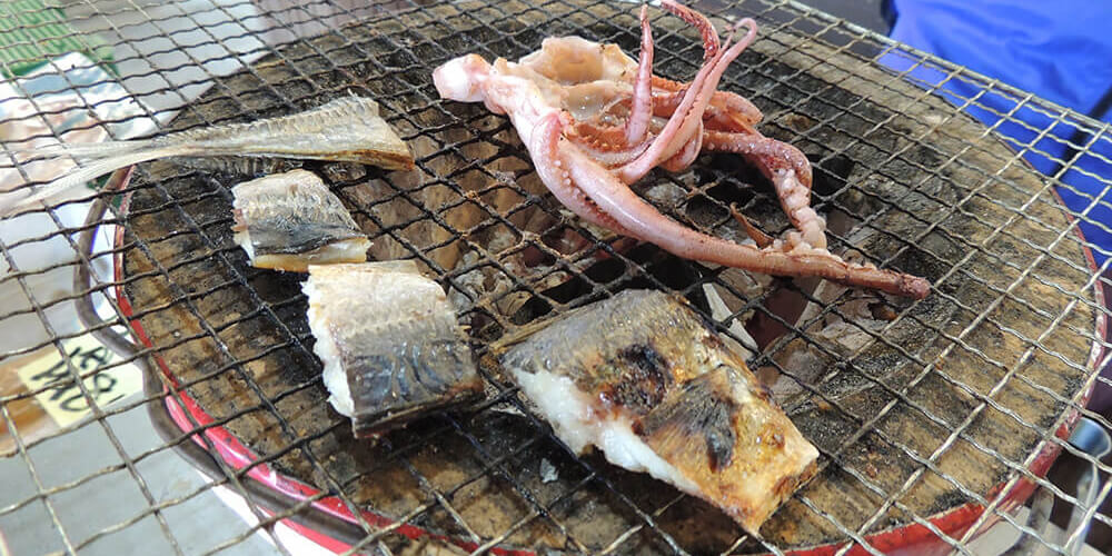 干物の試食